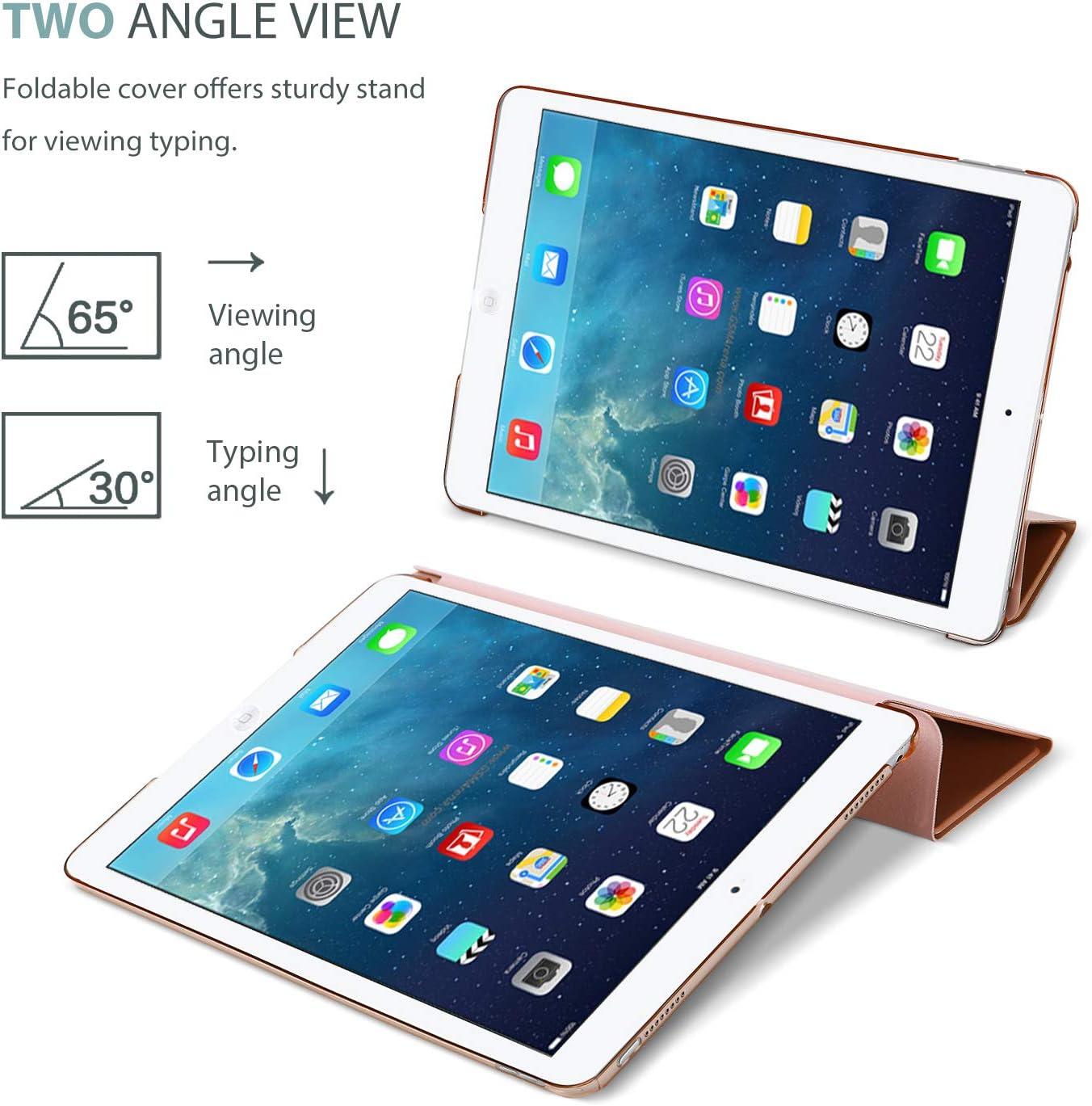 image:imageProCase Smart Case for iPad Air 1st Generation 97 Inch Protective Cover for iPad Air 1 Edition 2013 Model A1474 A1475 A1476 NavyRosegold