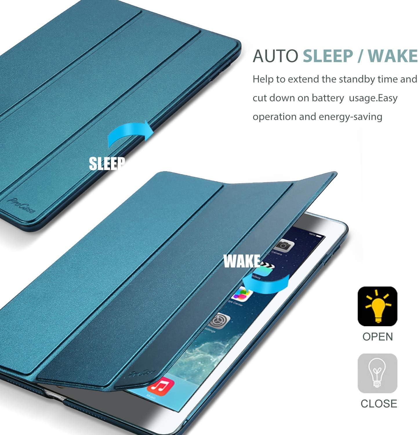 image:imageProCase Smart Case for iPad Air 1st Generation 97 Inch Protective Cover for iPad Air 1 Edition 2013 Model A1474 A1475 A1476 NavyTeal