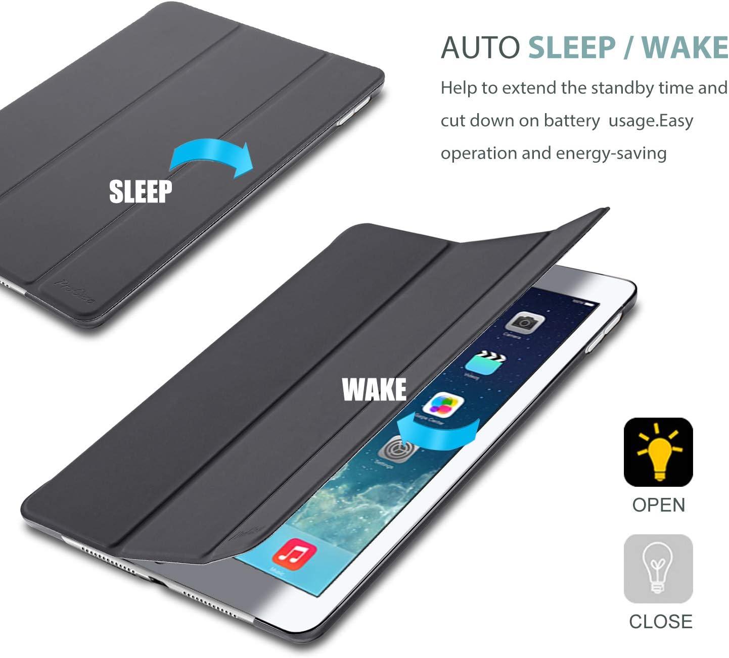 image:imageProCase Smart Case for iPad Air 1st Generation 97 Inch Protective Cover for iPad Air 1 Edition 2013 Model A1474 A1475 A1476 Navygrey