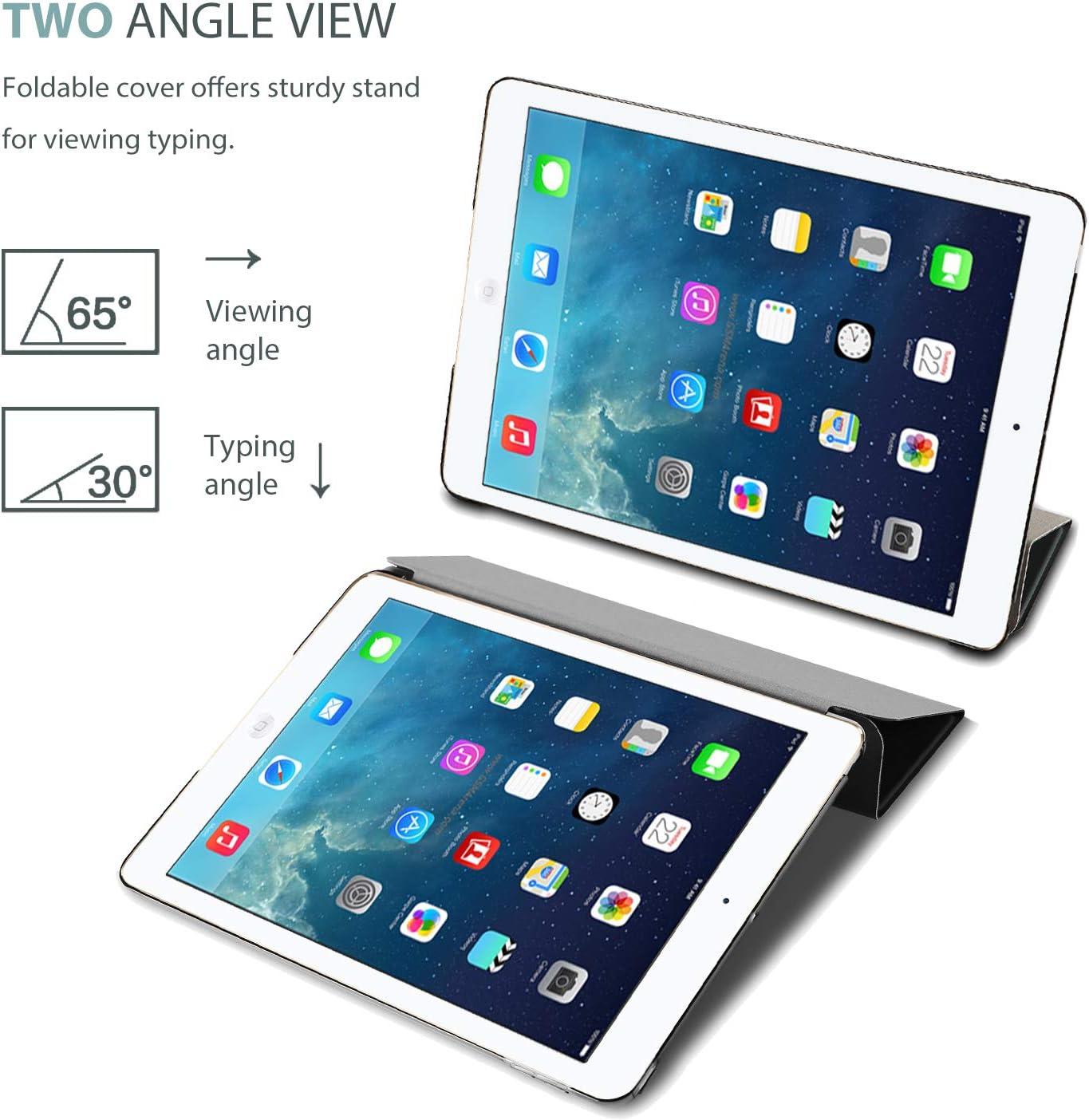 image:imageProCase Smart Case for iPad Air 1st Generation 97 Inch Protective Cover for iPad Air 1 Edition 2013 Model A1474 A1475 A1476 Navygrey