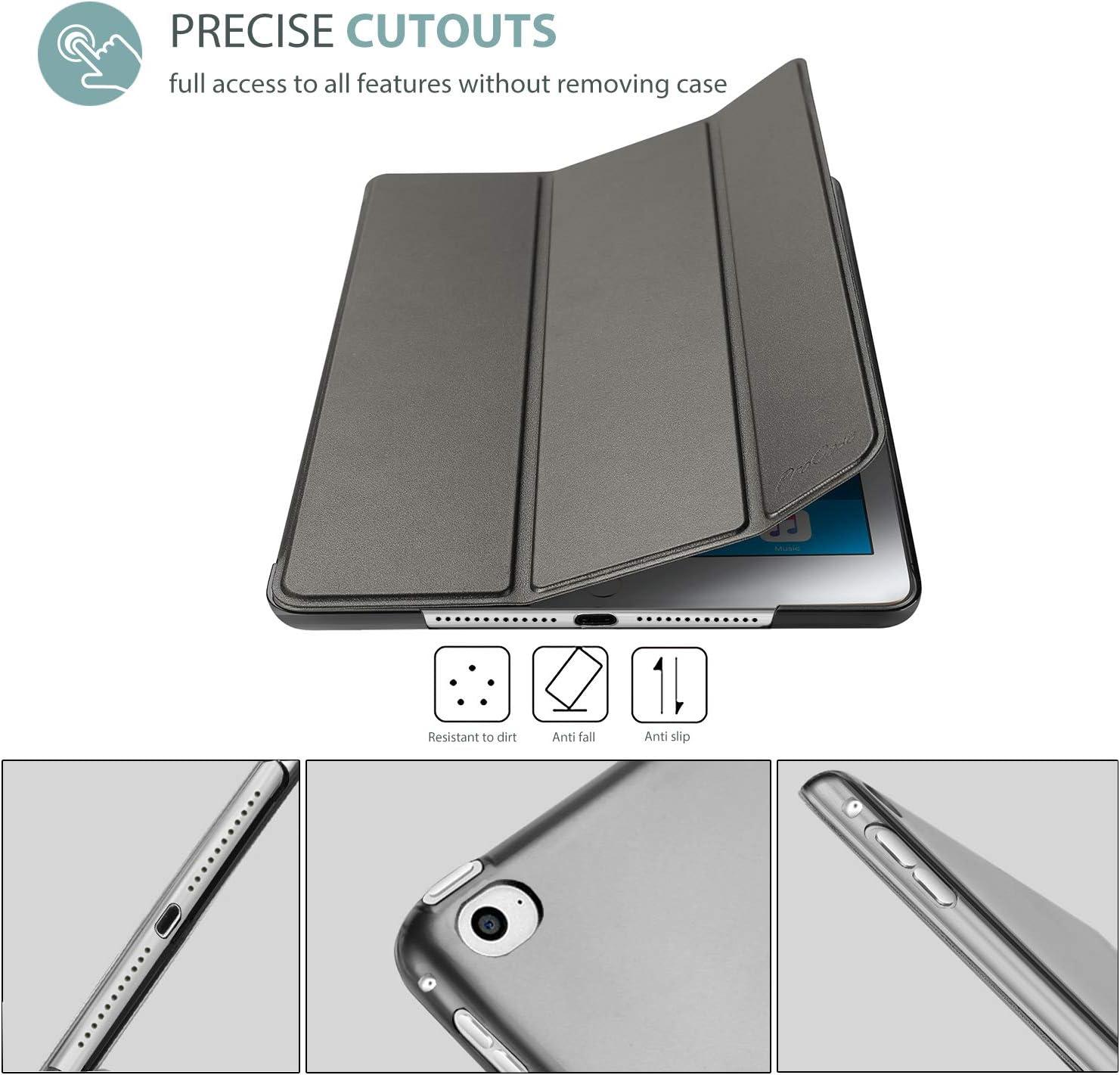 image:imageProCase Smart Case for iPad Air 2 2014 Ultra Slim Lightweight Stand Protective Case Shell with Translucent Frosted Back Cover for iPad Air 2nd A1566 A1567 TealMetallic