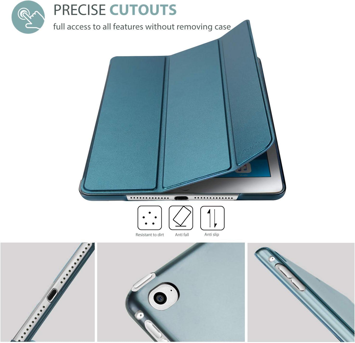 image:imageProCase Smart Case for iPad Air 2 2014 Ultra Slim Lightweight Stand Protective Case Shell with Translucent Frosted Back Cover for iPad Air 2nd A1566 A1567 TealTeal