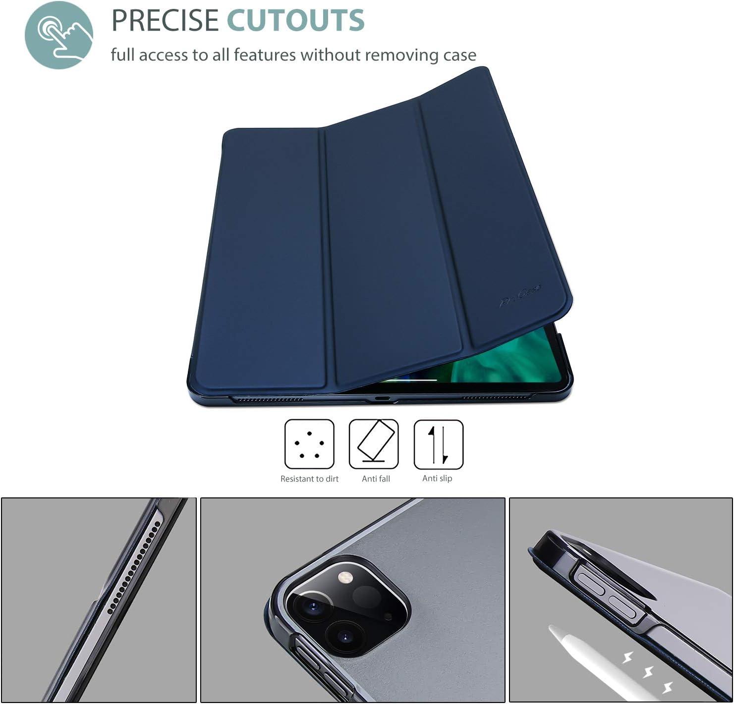 image:imageProCase Smart Case for iPad Pro 11 Case 2021 2020 2018 Slim Stand Hard Back Shell Smart Cover for iPad Pro 11 Inch 3rd Generation 2021 2nd Gen 2020 1st Gen 2018 DarkblueNavy