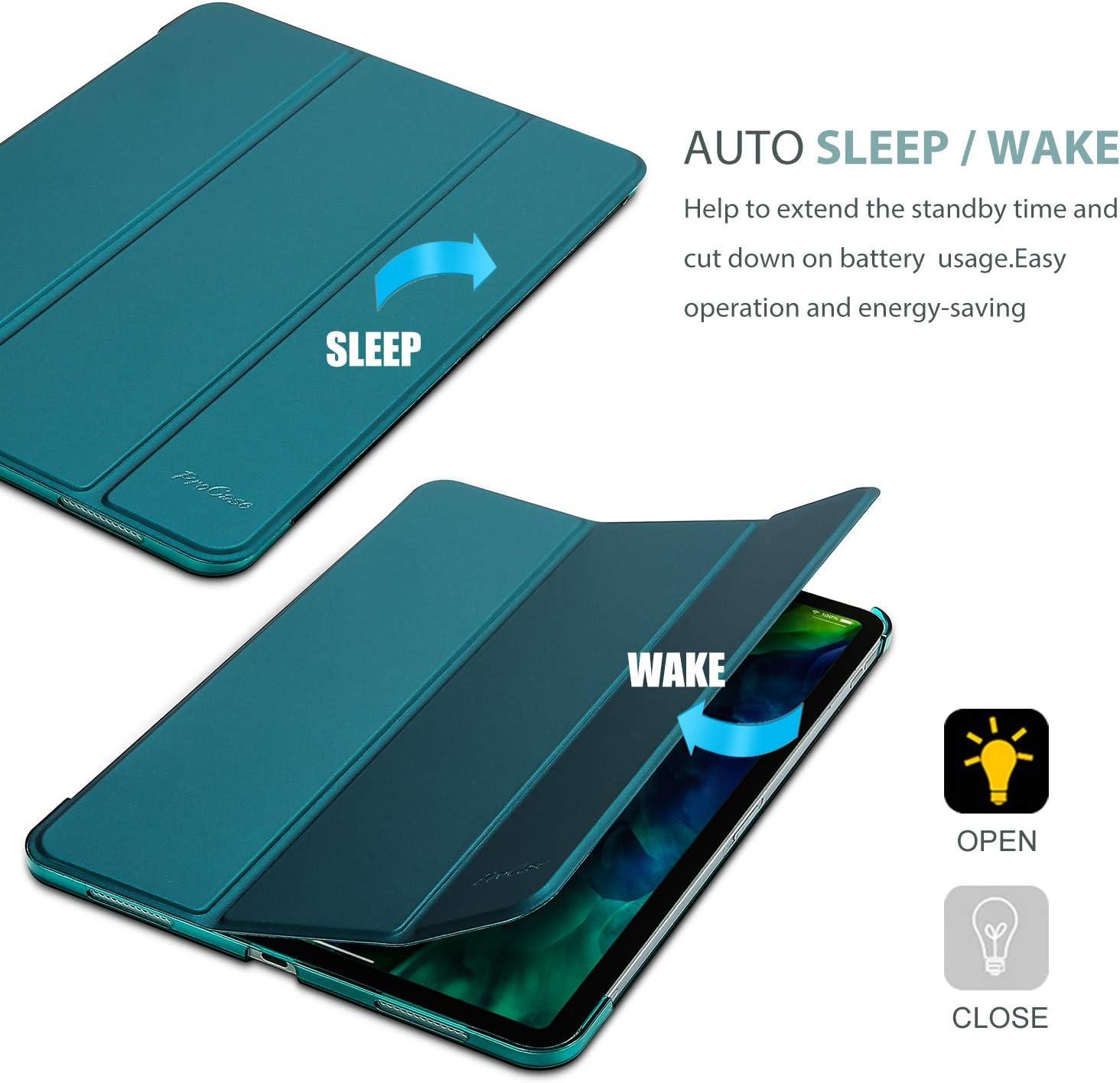 image:imageProCase Smart Case for iPad Pro 11 Case 2021 2020 2018 Slim Stand Hard Back Shell Smart Cover for iPad Pro 11 Inch 3rd Generation 2021 2nd Gen 2020 1st Gen 2018 DarkblueEmerald