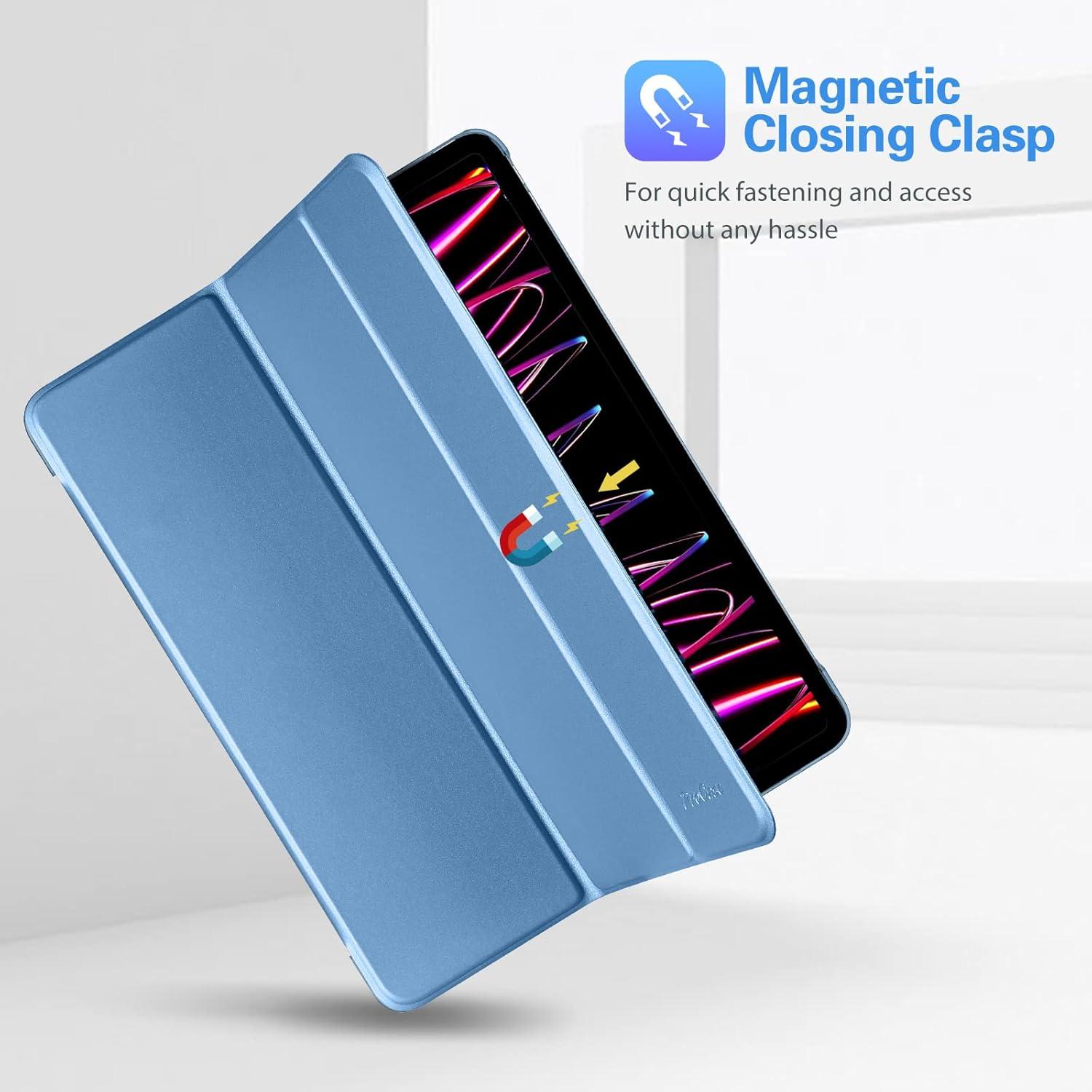image:imageProCase Smart Case for iPad Pro 129 2022202120202018 Slim Stand Hard Back Shell Smart Cover for iPad Pro 129 6th Gen5th Gen4th Gen3rd Gen NavyBlue