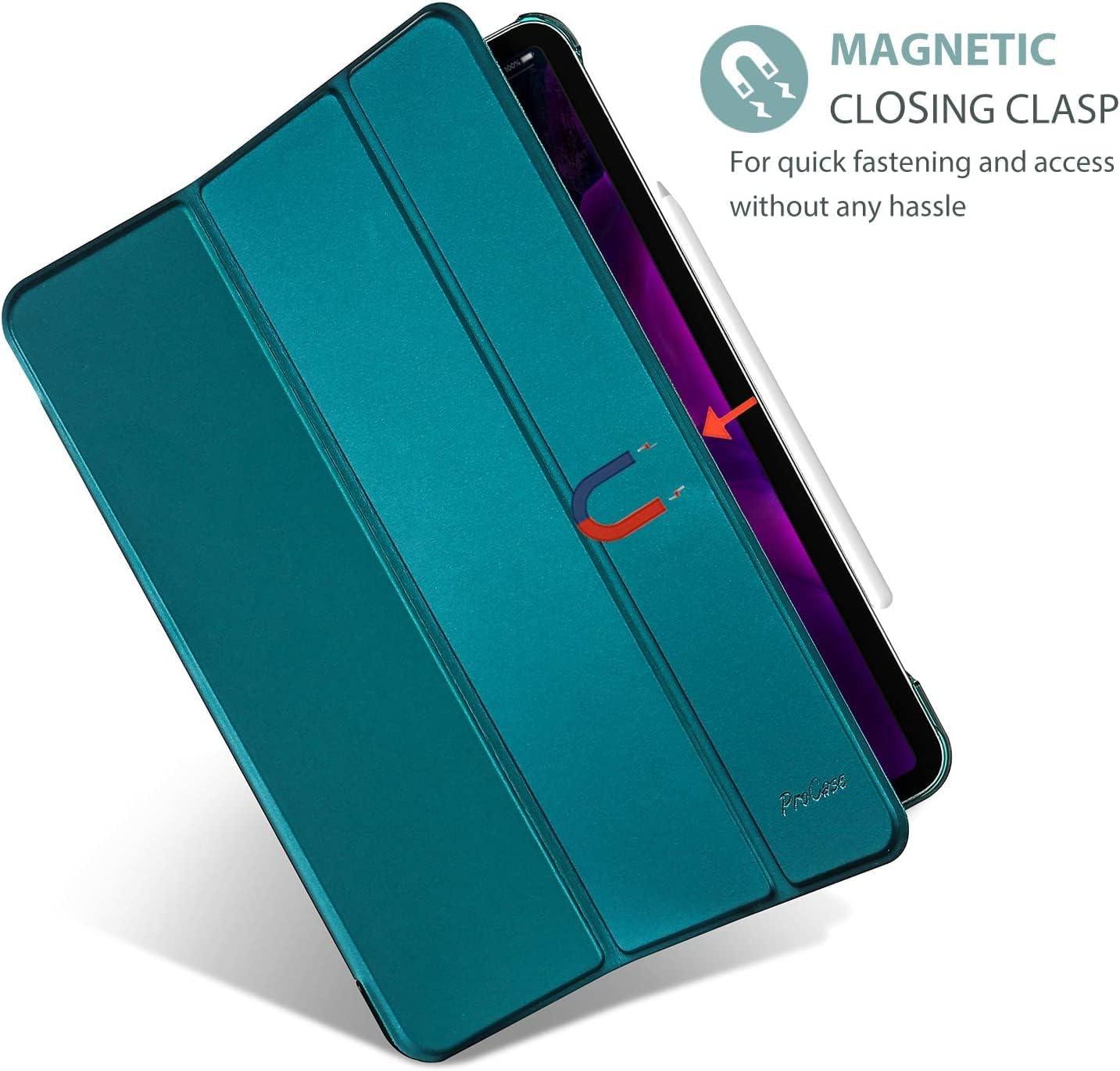 image:imageProCase Smart Case for iPad Pro 129 2022202120202018 Slim Stand Hard Back Shell Smart Cover for iPad Pro 129 6th Gen5th Gen4th Gen3rd Gen NavyEmerald