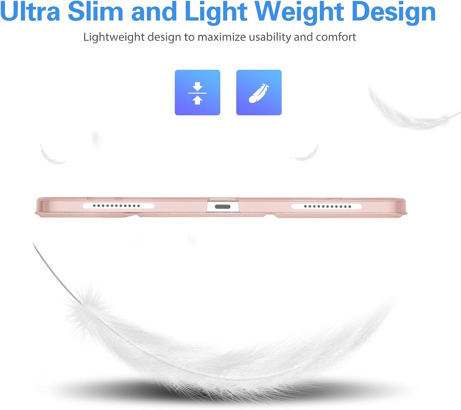 image:imageProCase Smart Case for iPad Pro 129 2022202120202018 Slim Stand Hard Back Shell Smart Cover for iPad Pro 129 6th Gen5th Gen4th Gen3rd Gen NavyPink