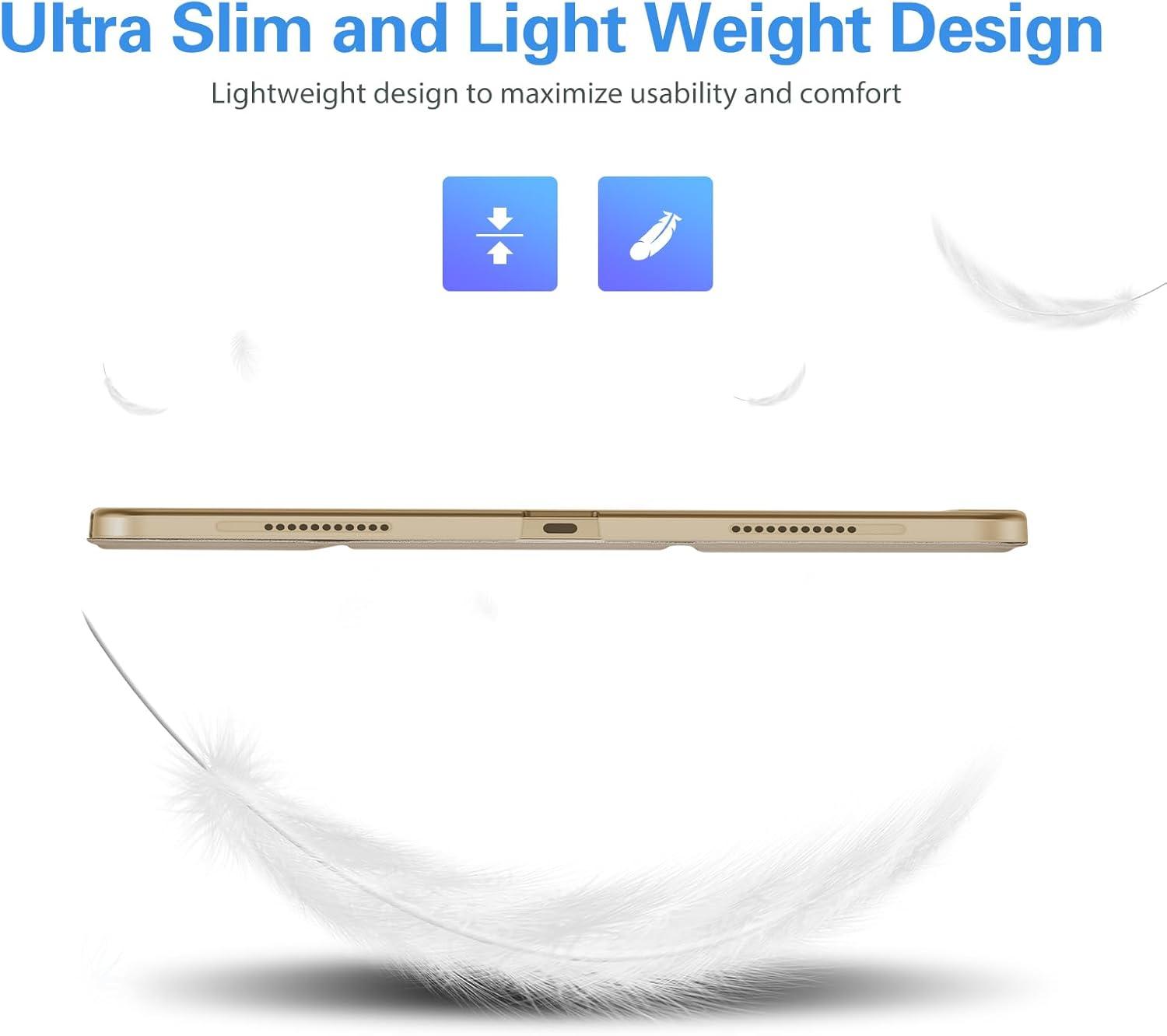 image:imageProCase Smart Case for iPad Pro 129 2022202120202018 Slim Stand Hard Back Shell Smart Cover for iPad Pro 129 6th Gen5th Gen4th Gen3rd Gen NavyStarlight