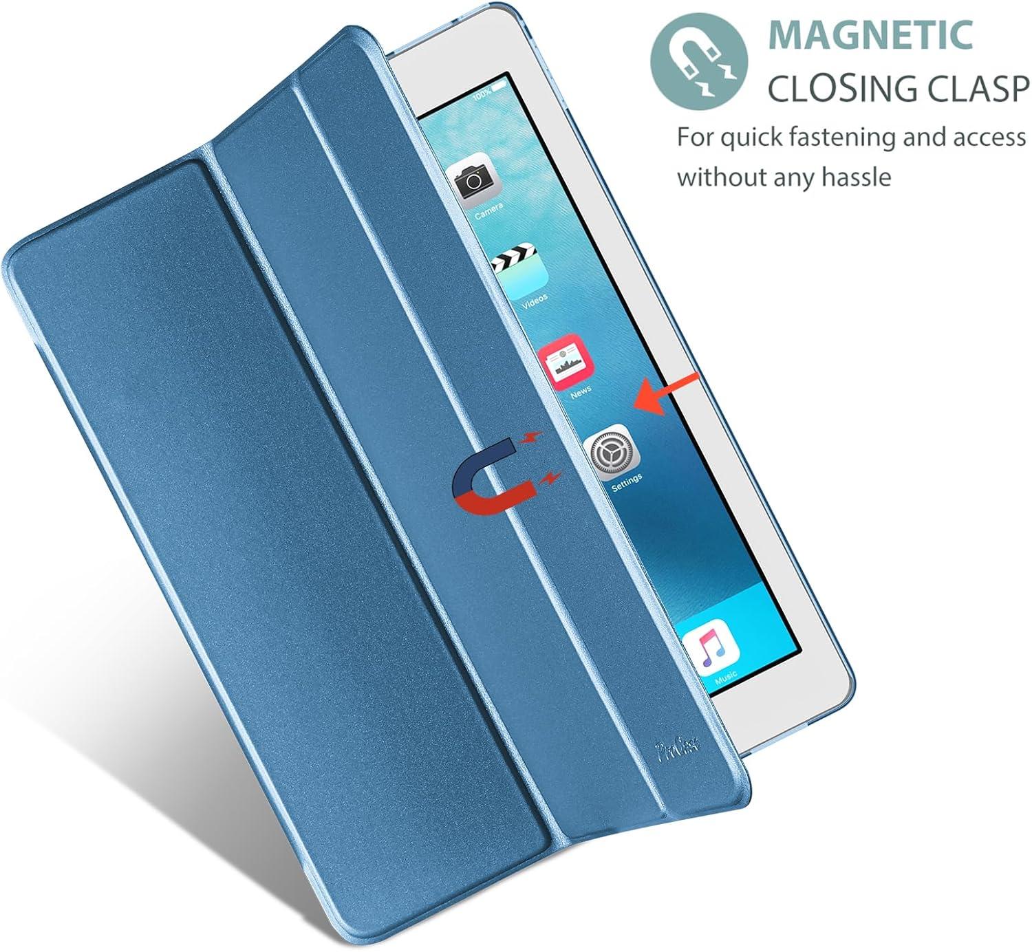 image:imageProCase Smart Case for iPad Pro 129 Inch 1st and 2nd Generation 2015 and 2017 Model Stand Cover Support Auto SleepWake EmeraldBlue