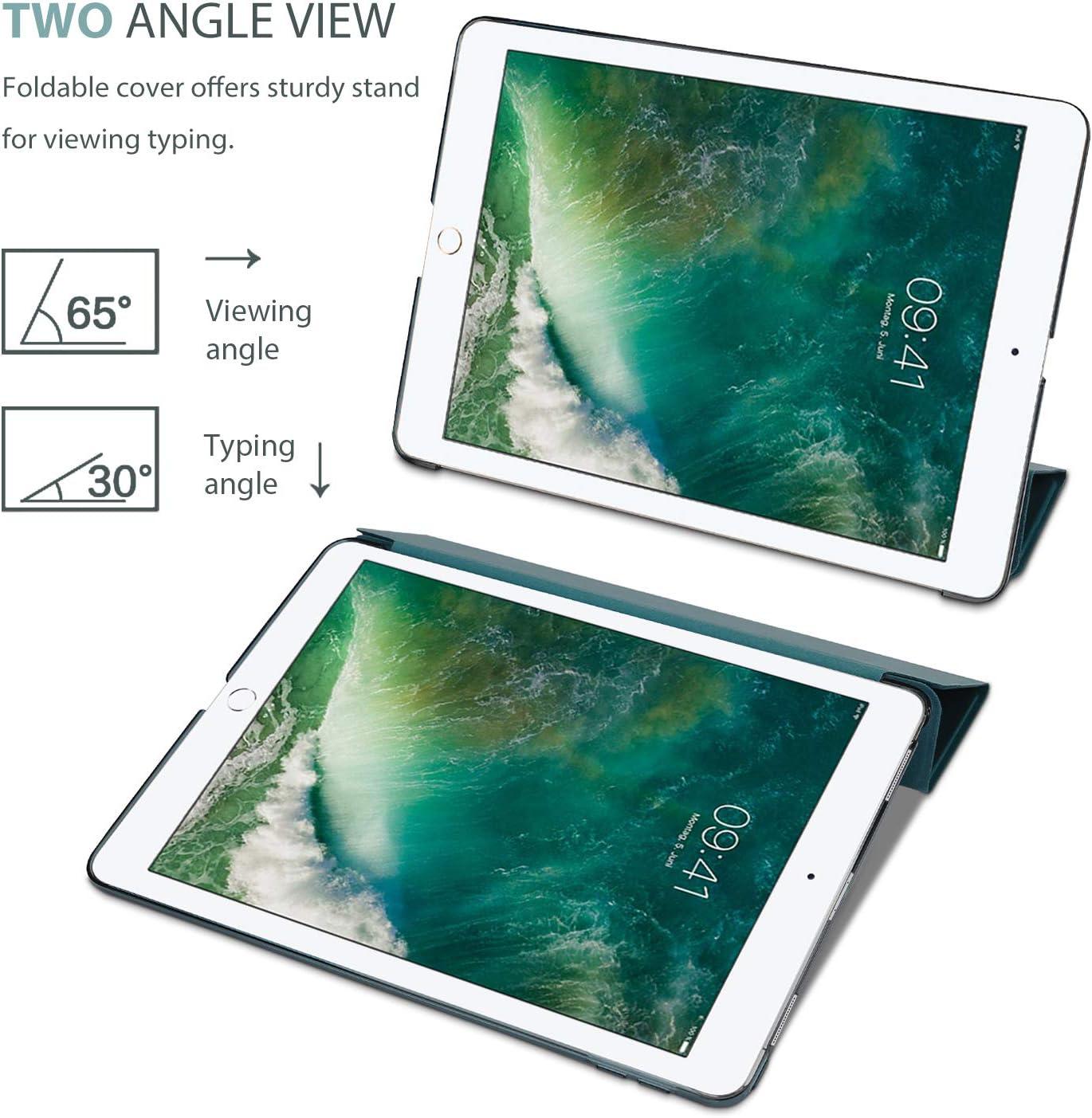 image:imageProCase Smart Case for iPad Pro 129 Inch 1st and 2nd Generation 2015 and 2017 Model Stand Cover Support Auto SleepWake EmeraldEmerald