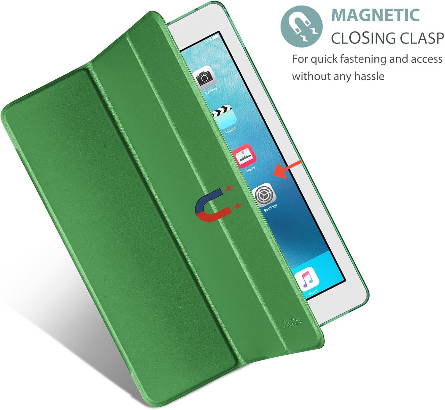 image:imageProCase Smart Case for iPad Pro 129 Inch 1st and 2nd Generation 2015 and 2017 Model Stand Cover Support Auto SleepWake EmeraldGreen