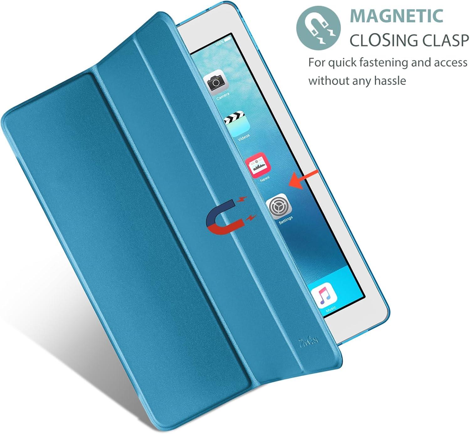 image:imageProCase Smart Case for iPad Pro 129 Inch 1st and 2nd Generation 2015 and 2017 Model Stand Cover Support Auto SleepWake EmeraldLightblue