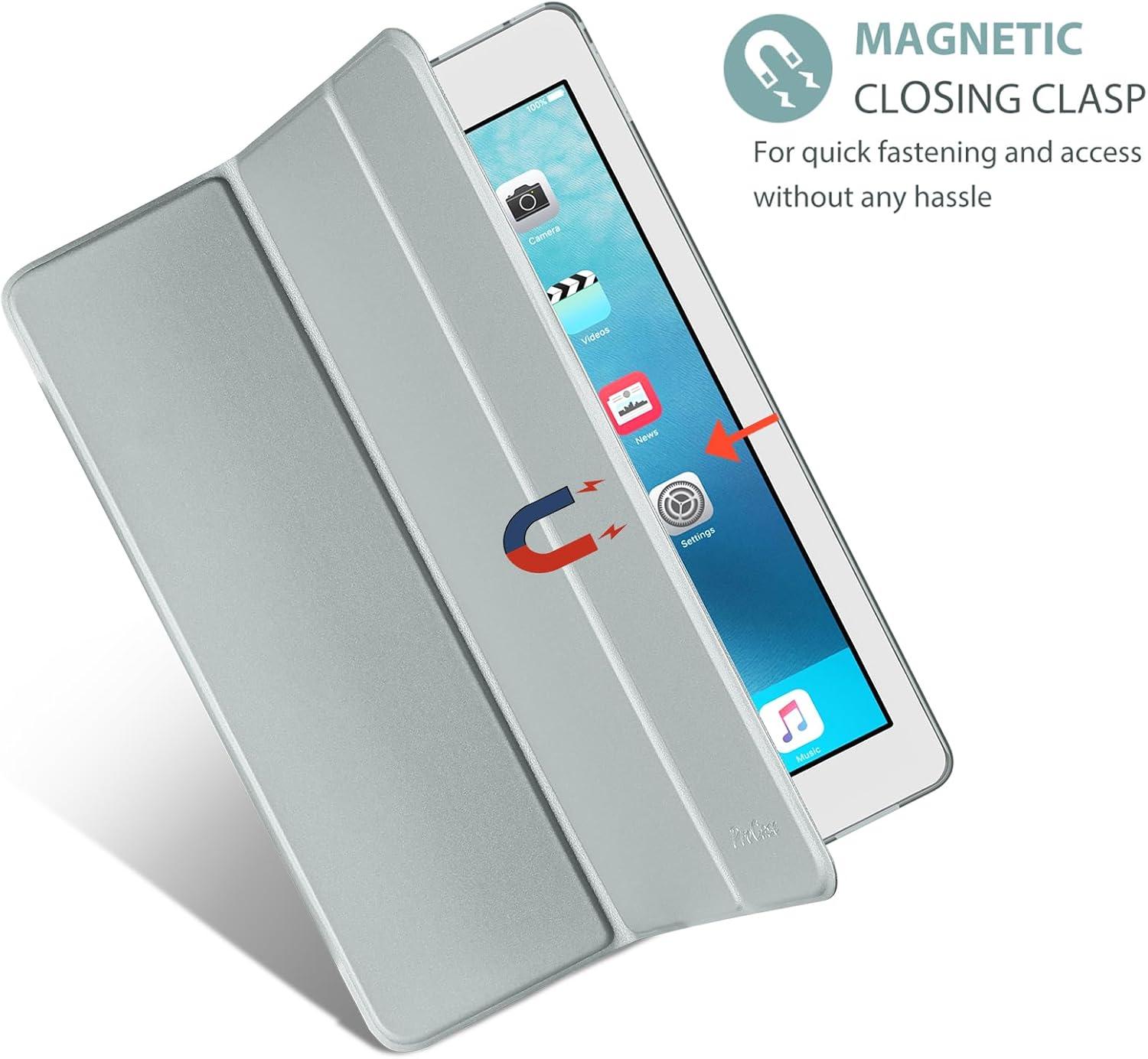 image:imageProCase Smart Case for iPad Pro 129 Inch 1st and 2nd Generation 2015 and 2017 Model Stand Cover Support Auto SleepWake EmeraldLightgrey