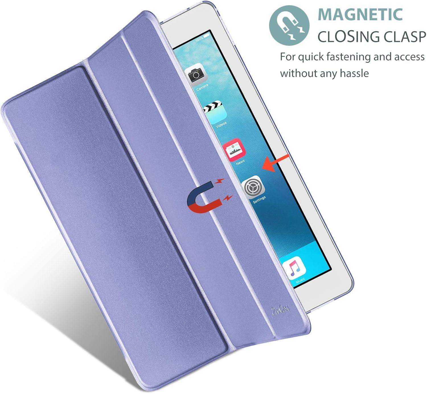 image:imageProCase Smart Case for iPad Pro 129 Inch 1st and 2nd Generation 2015 and 2017 Model Stand Cover Support Auto SleepWake EmeraldLightpurple