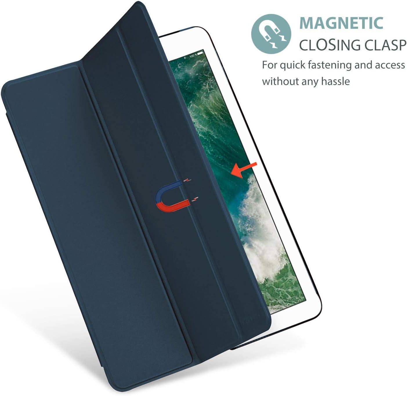 image:imageProCase Smart Case for iPad Pro 129 Inch 1st and 2nd Generation 2015 and 2017 Model Stand Cover Support Auto SleepWake EmeraldNavy