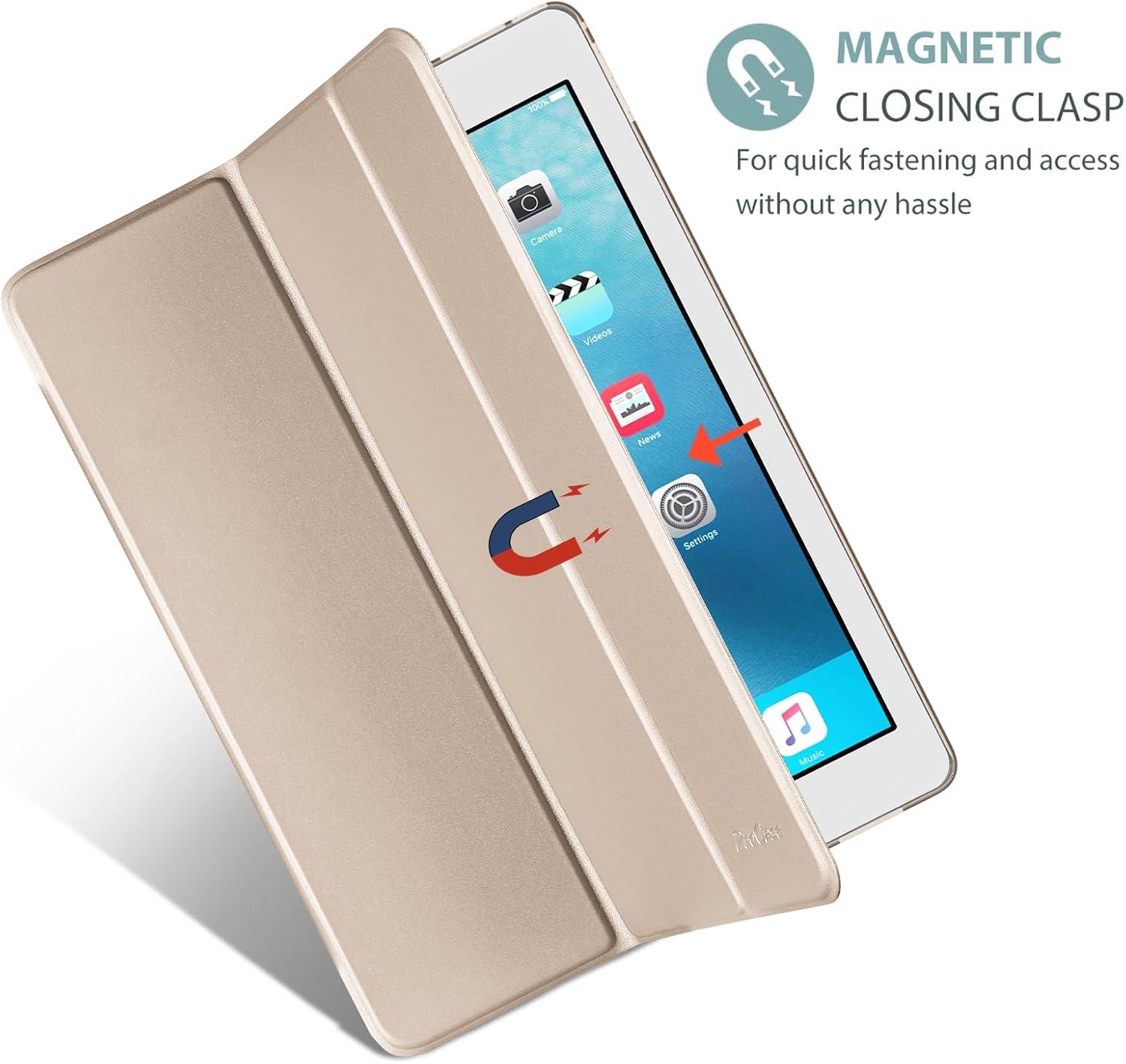 image:imageProCase Smart Case for iPad Pro 129 Inch 1st and 2nd Generation 2015 and 2017 Model Stand Cover Support Auto SleepWake EmeraldStarlight