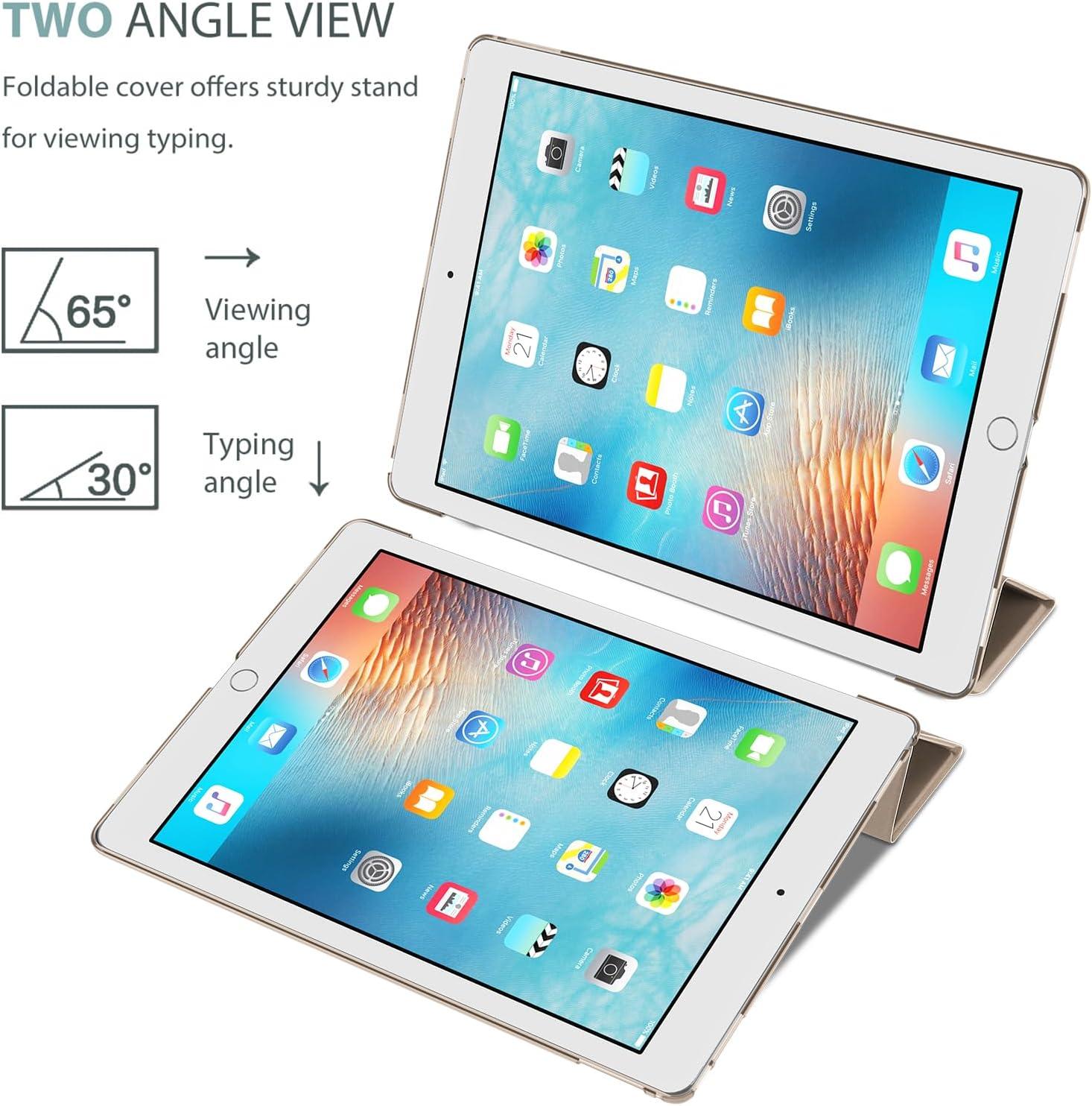 image:imageProCase Smart Case for iPad Pro 129 Inch 1st and 2nd Generation 2015 and 2017 Model Stand Cover Support Auto SleepWake EmeraldStarlight