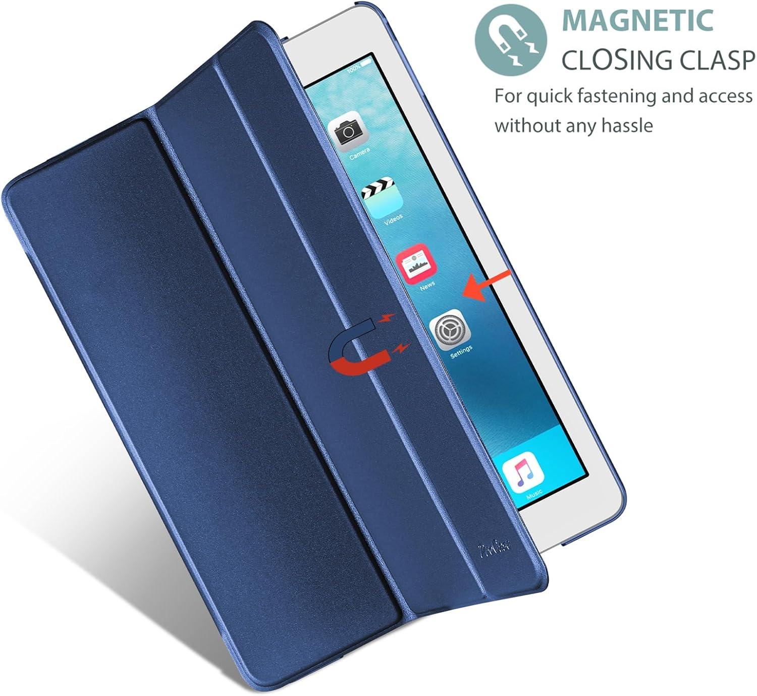 image:imageProCase Smart Case for iPad Pro 97 Inch 2016 Ultra Slim Lightweight Stand Smart Case Shell with Translucent Frosted Back Cover for iPad Pro 97 Inch A1673 A1674 A1675 EmeraldDarkblue