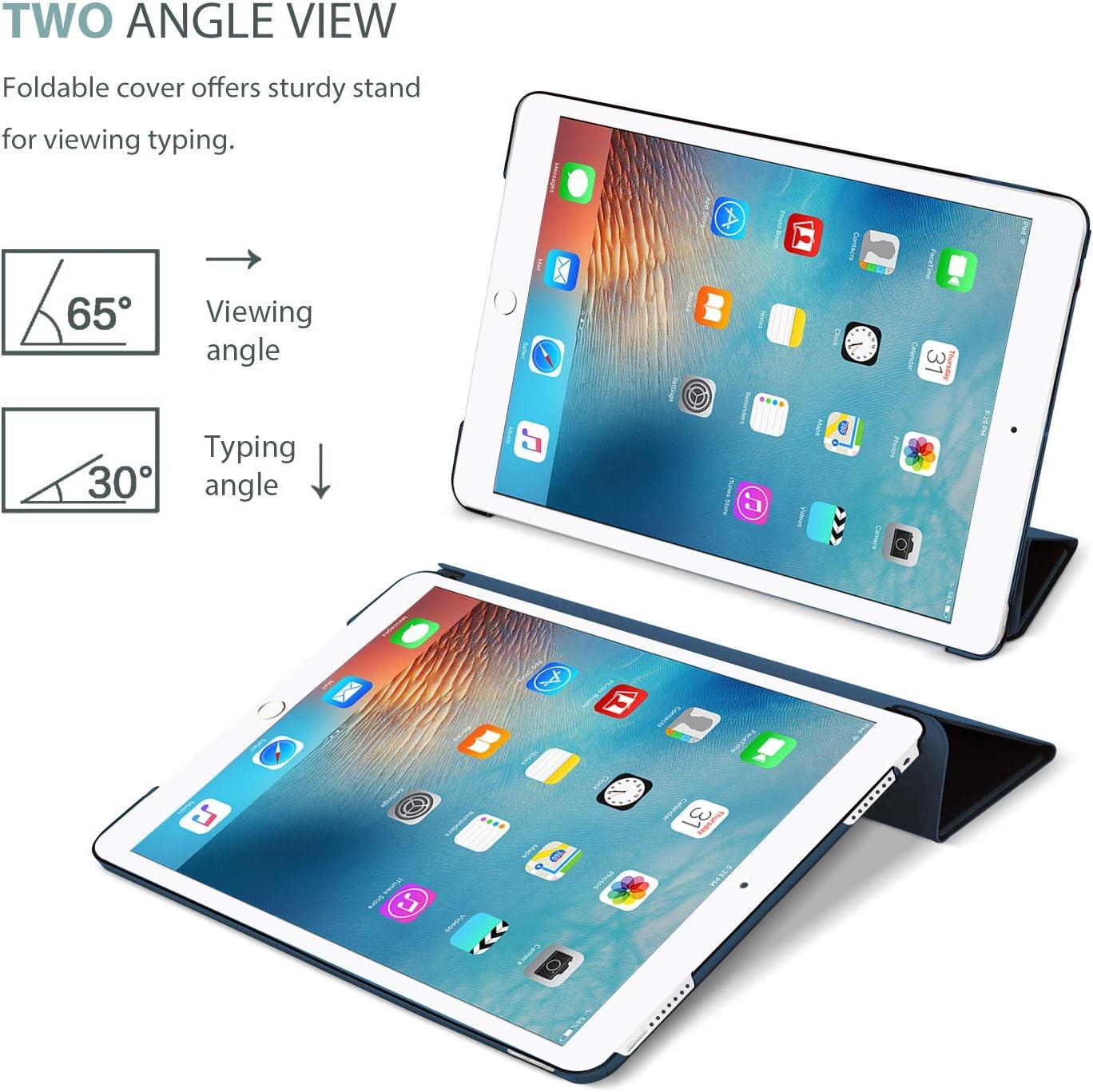 image:imageProCase Smart Case for iPad Pro 97 Inch 2016 Ultra Slim Lightweight Stand Smart Case Shell with Translucent Frosted Back Cover for iPad Pro 97 Inch A1673 A1674 A1675 EmeraldNavy