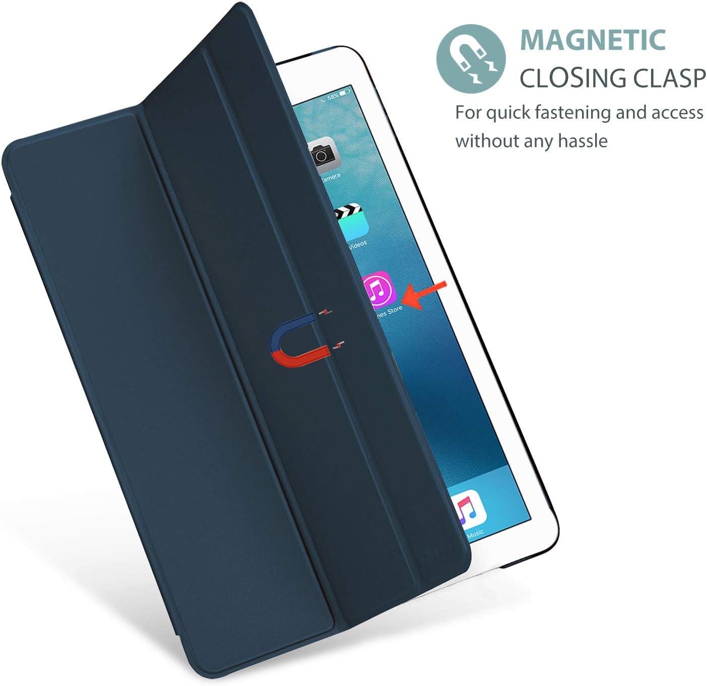 image:imageProCase Smart Case for iPad Pro 97 Inch 2016 Ultra Slim Lightweight Stand Smart Case Shell with Translucent Frosted Back Cover for iPad Pro 97 Inch A1673 A1674 A1675 EmeraldNavy