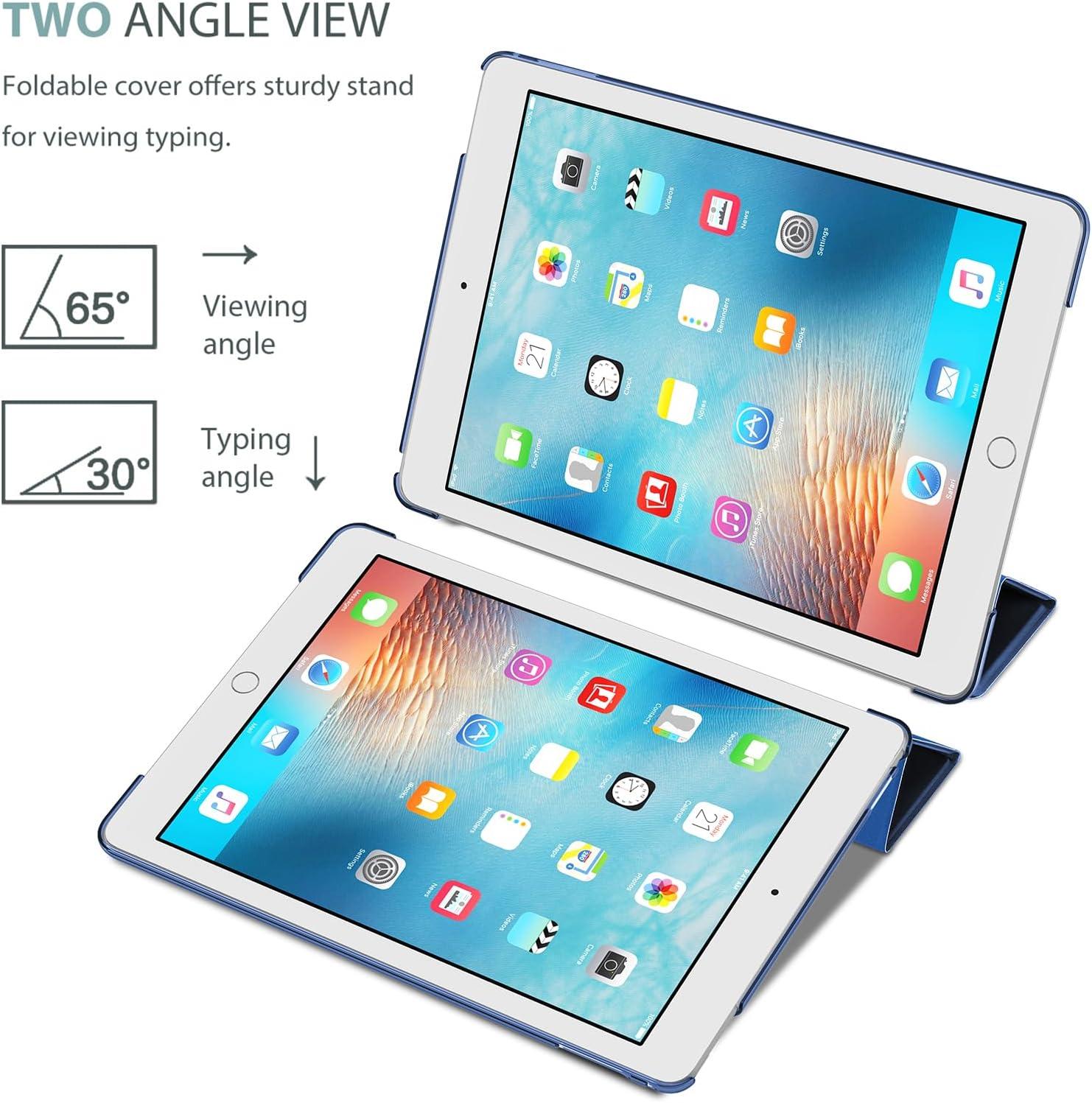 image:imageProCase Smart Case for iPad Pro 97 Inch 2016 Ultra Slim Lightweight Stand Smart Case Shell with Translucent Frosted Back Cover for iPad Pro 97 Inch A1673 A1674 A1675 EmeraldDarkblue