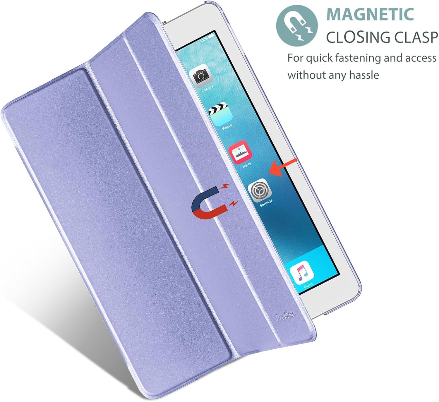image:imageProCase Smart Case for iPad Pro 97 Inch 2016 Ultra Slim Lightweight Stand Smart Case Shell with Translucent Frosted Back Cover for iPad Pro 97 Inch A1673 A1674 A1675 EmeraldLightpurple