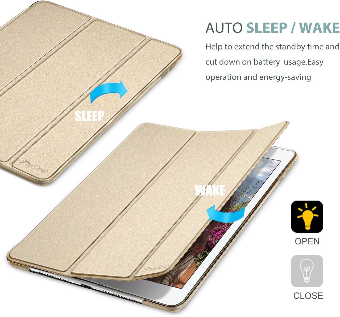 image:imageProCase Smart Case for iPad mini 4th Generation2015 Model Lightweight Cover with Auto SleepWake for iPad mini 4 BlackGold