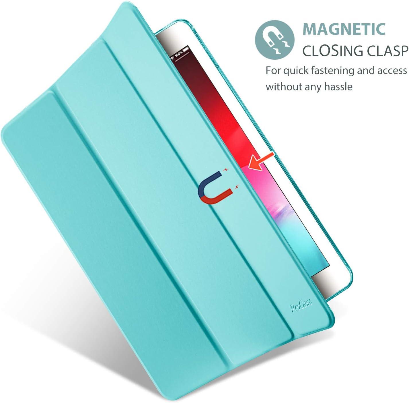 image:imageProCase Smart Case for iPad mini 5th Generation2019 Model Lightweight Cover with Auto SleepWake for iPad mini 5 GreyAqua
