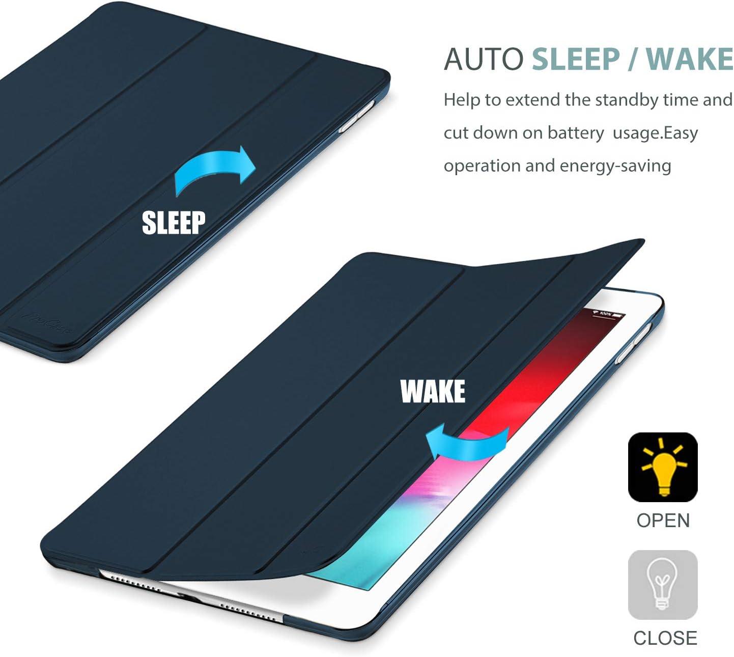 image:imageProCase Smart Case for iPad mini 5th Generation2019 Model Lightweight Cover with Auto SleepWake for iPad mini 5 GreyNavy