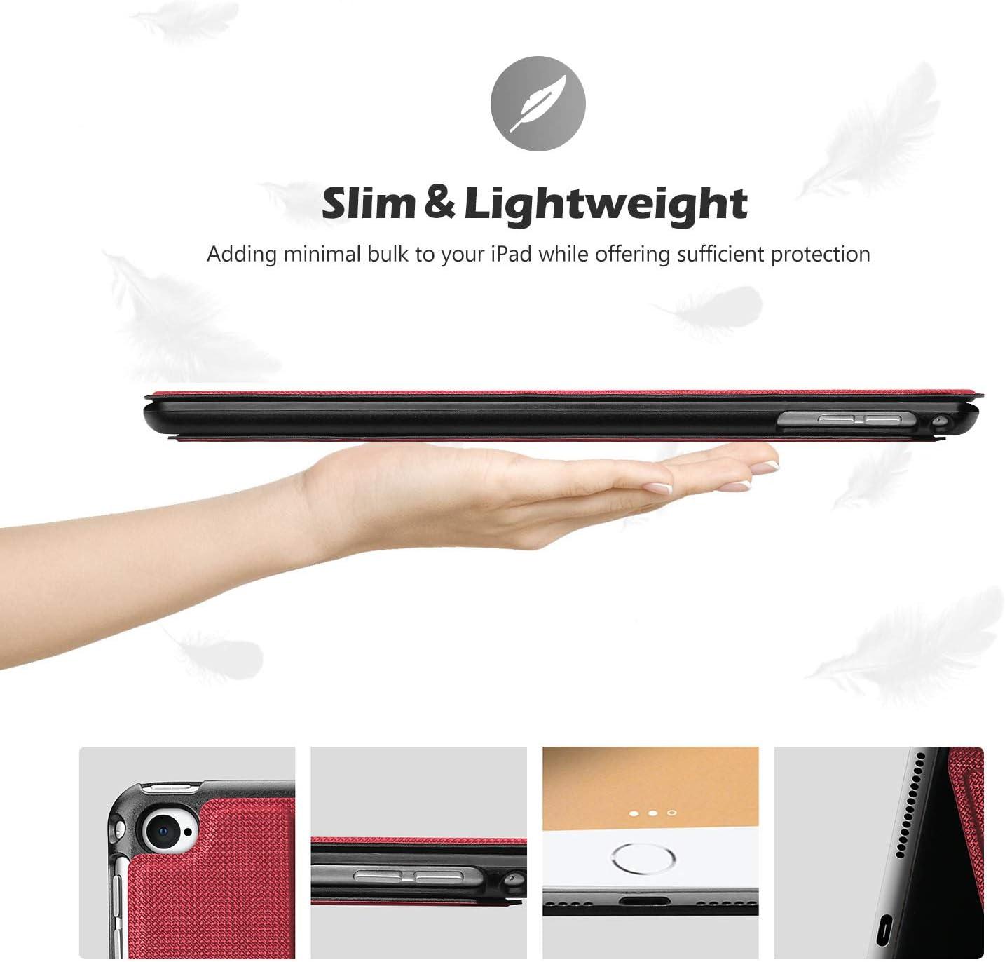 image:imageProCase Smart Cover for iPad 97 2018 amp 2017 Old Model iPad Air 2 iPad Air Case Slim Stand Protective Folio Case for iPad 97 Inch 5th6th Generation Also Fit iPad Air 2 iPad Air BlackRed