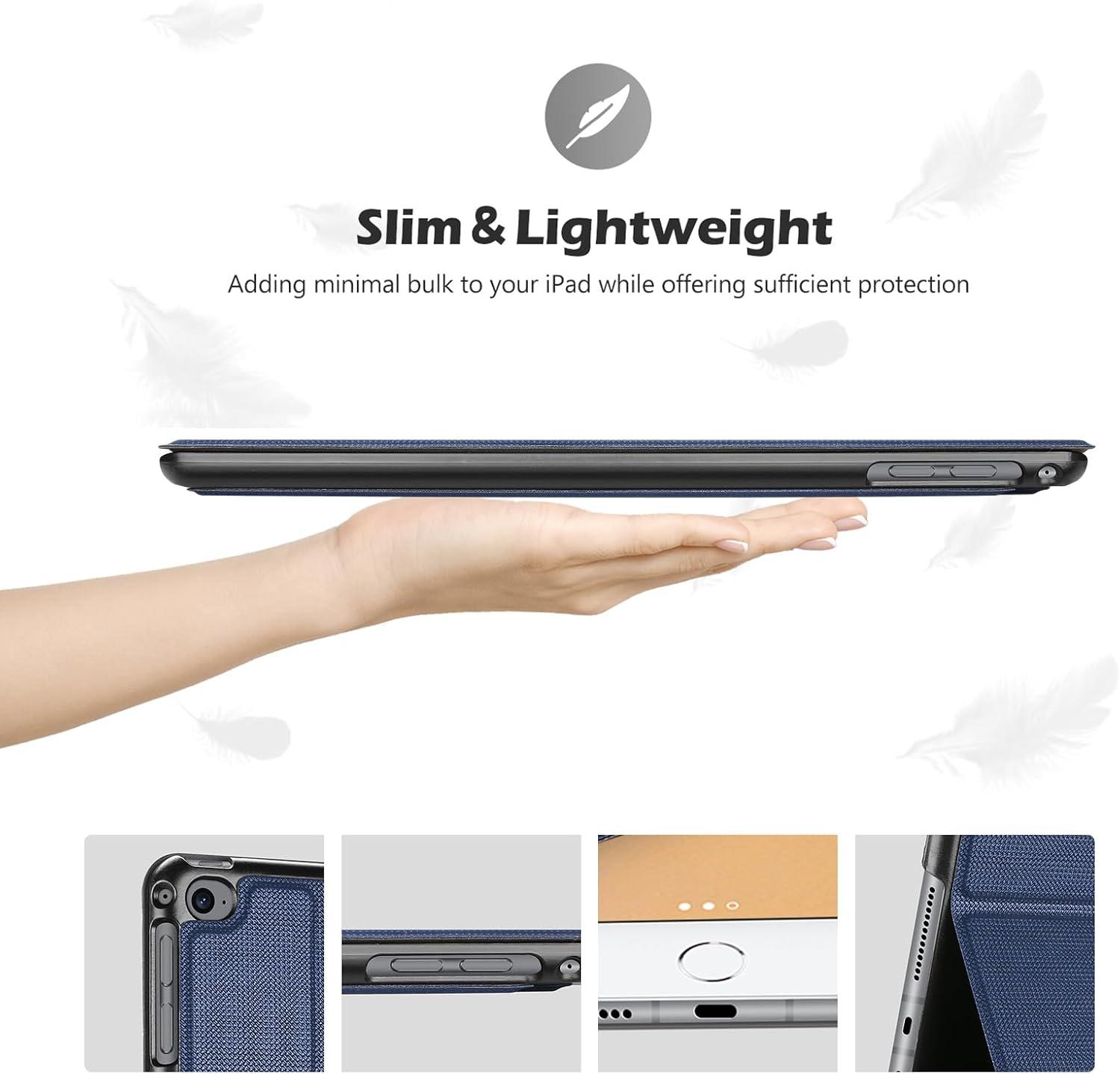 image:imageProCase Smart Cover for iPad 97 2018 amp 2017 Old Model iPad Air 2 iPad Air Case Slim Stand Protective Folio Case for iPad 97 Inch 5th6th Generation Also Fit iPad Air 2 iPad Air BlackNavy