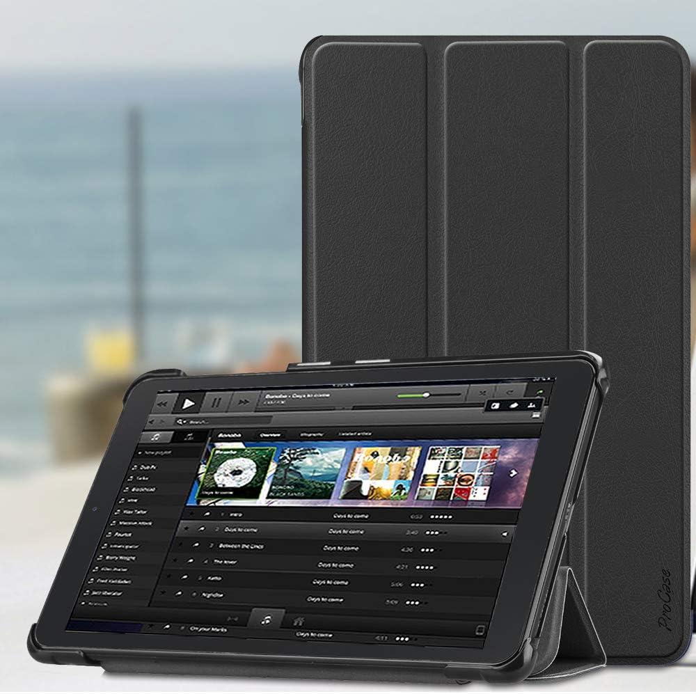 image:imageProCase Verizon Sprint Galaxy Tab A 80 Case 2018 SMT387 Slim Light Protective Cover Stand Hard Shell for Galaxy Tab A 80Inch 4G LTE Tablet SprintVerizonTMobileATampT 2018 Release Black