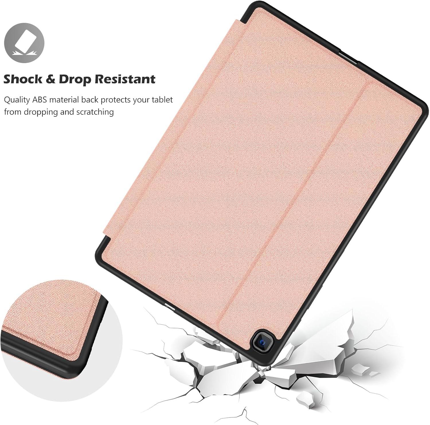 image:imageProCase for Galaxy Tab S6 Lite 104 2024 2022 2020 with S Pen Holder Slim Stand Folio Case Smart Cover for Galaxy Tab S6 Lite 104 Inch SMP613 P619 SMP610 P615 SMP620 P625 BlackChiffonpink