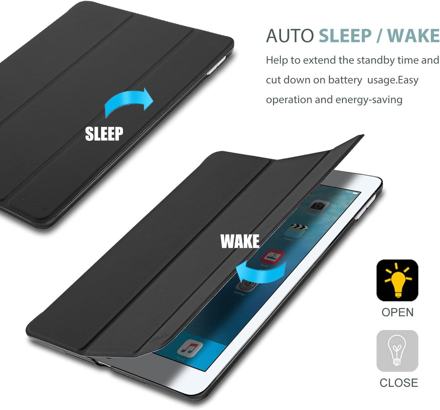 image:imageProCase for iPad 20122011 2nd 3rd 4th Generation Case Old Model Smart Cover for iPad 2iPad 3 iPad 4 GreyBlack