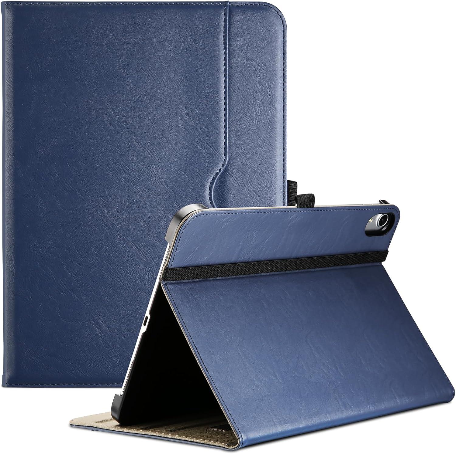image:imageProCase for iPad 97 Inch iPad 6th5th Generation Case 2018 2017iPad Air 2Air 1 Case Premium Leather Folio Corner Protection MultiAngle Viewing Stand Cover with Front Pocket Pen Loop BlackNavy