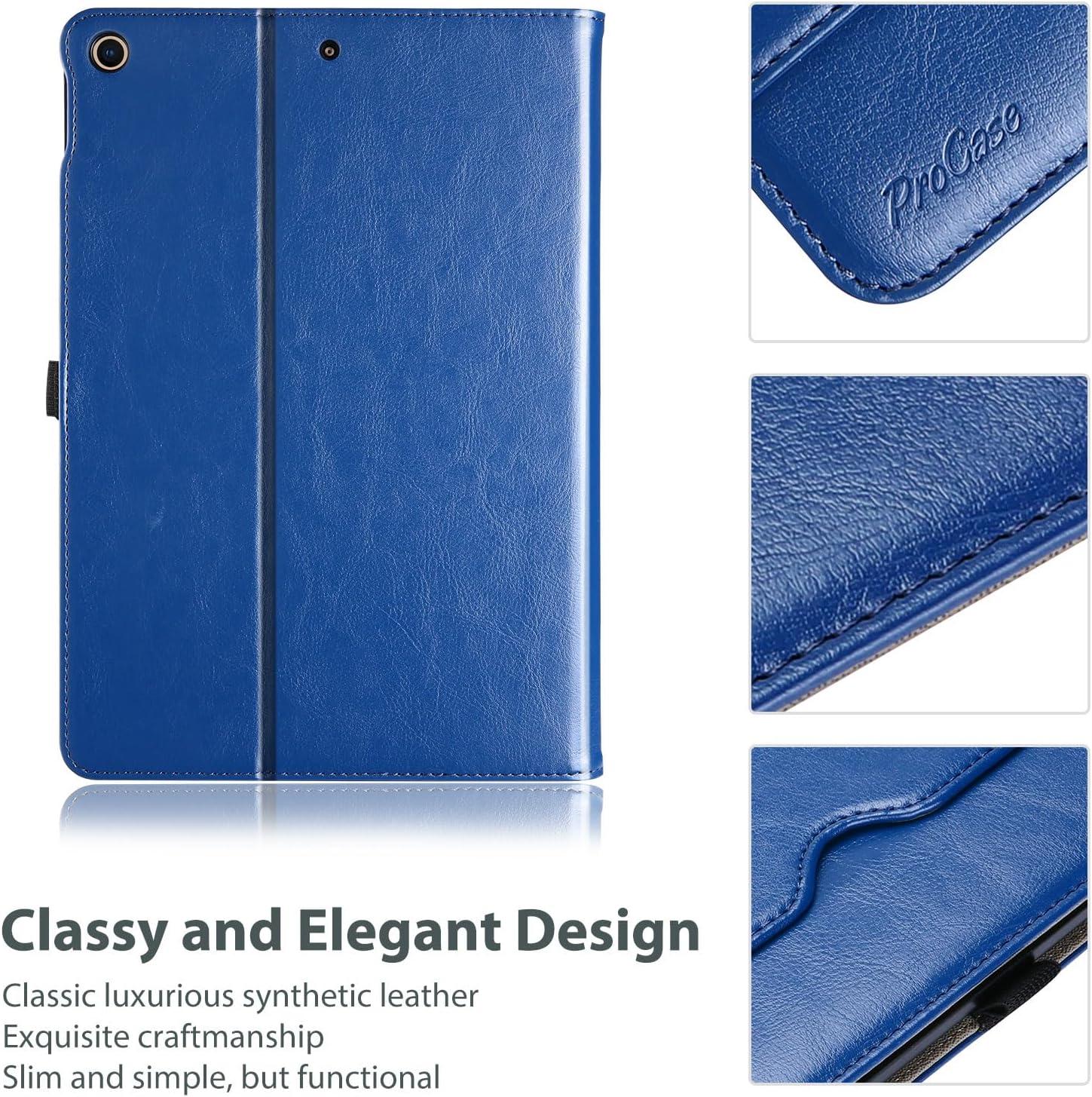image:imageProCase for iPad 97 Inch iPad 6th5th Generation Case 2018 2017iPad Air 2Air 1 Case Premium Leather Folio Corner Protection MultiAngle Viewing Stand Cover with Front Pocket Pen Loop BlackNavy