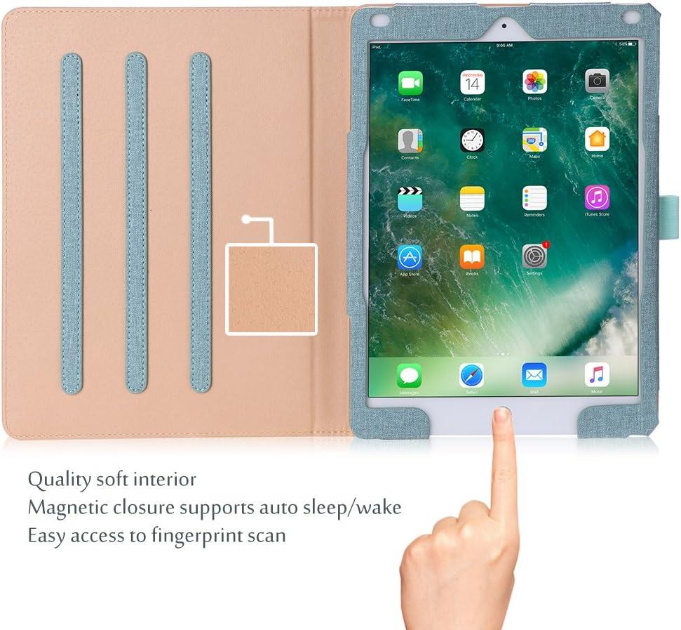 image:imageProCase for iPad 97 Inch iPad 6th5th Generation Case 2018 2017iPad Air 2Air 1 Case Premium Leather Folio Corner Protection MultiAngle Viewing Stand Cover with Front Pocket Pen Loop BlackTeal