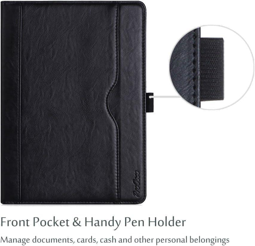 image:imageProCase for iPad 97 Inch iPad 6th5th Generation Case 2018 2017iPad Air 2Air 1 Case Premium Leather Folio Corner Protection MultiAngle Viewing Stand Cover with Front Pocket Pen Loop BlackBlack