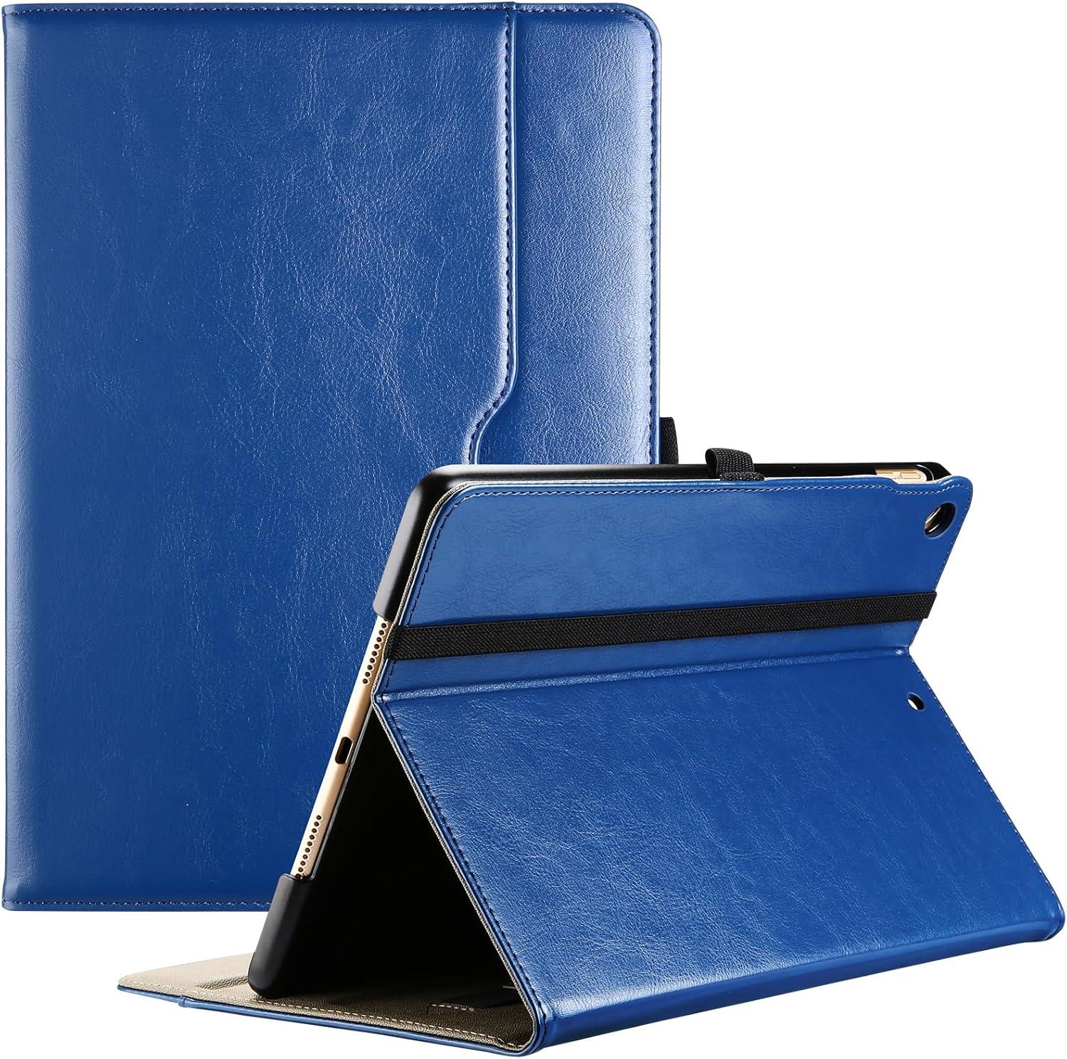image:imageProCase for iPad 97 Inch iPad 6th5th Generation Case 2018 2017iPad Air 2Air 1 Case Premium Leather Folio Corner Protection MultiAngle Viewing Stand Cover with Front Pocket Pen Loop BlackNavy