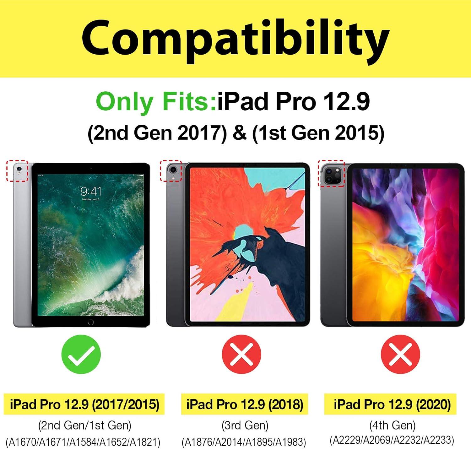 image:imageProCase for iPad Pro 129 1st 2nd Gen 2015 2017 Screen Protector Antifingerprint Matte Tempered Glass Film Guard for iPad Pro 129 Old Model 1 2 Generation