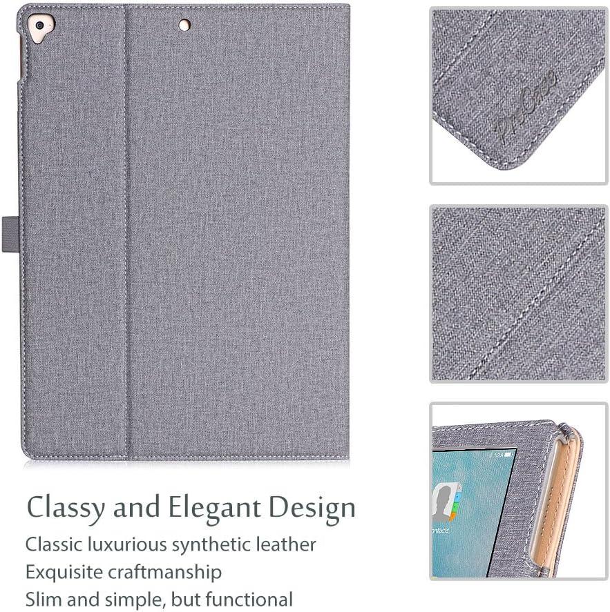 image:imageProCase for iPad Pro 129 20172015 Case 1st amp 2nd Generation Stand Folio Case Cover for iPad Pro 129 Inch Old Model 20172015 with Multiple Viewing Angles Pencil Holder TealGrey