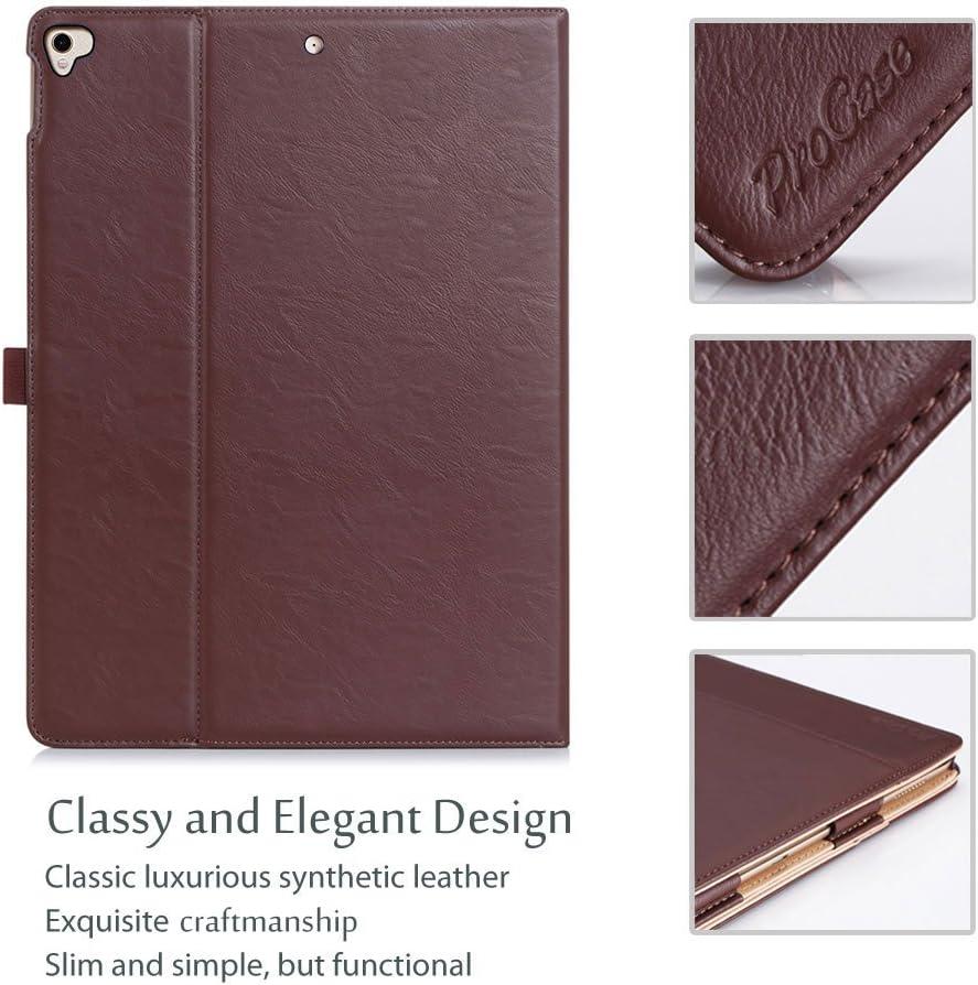 image:imageProCase for iPad Pro 129 20172015 Case 1st amp 2nd Generation Stand Folio Case Cover for iPad Pro 129 Inch Old Model 20172015 with Multiple Viewing Angles Pencil Holder TealBrown