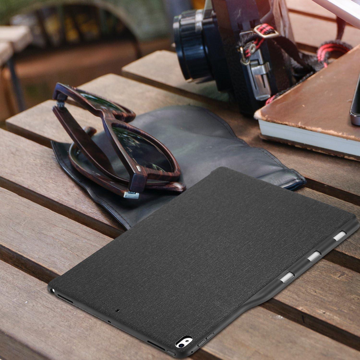 image:imageProCase for iPad Pro 129 20172015 Companion Back Cover Case with Pencil Holder for iPad Pro 129 Inch Both 2017 and 2015 Models Match for Smart Keyboard and Smart Cover Black