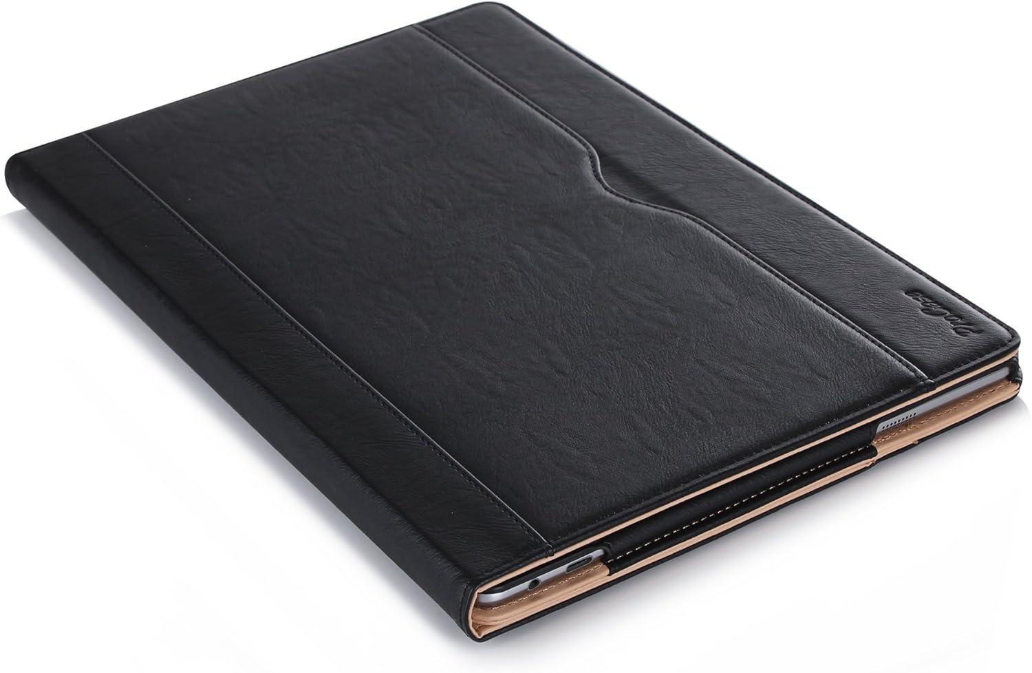 image:imageProCase for iPad Pro 97 Case 2016 Old Model PU Leather Stand Folio Cover for iPad Pro 97 Inch A1673A1674A1675 with 3 Viewing Angles amp Pencil Holder amp Document Card Pocket NavyBlack