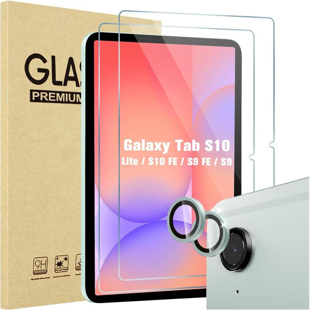 image:imageProCase 2 Pack Screen Protector for Galaxy Tab S10 Lite S10 FE 2025 Tab S9 FE 5G 2023 Tab S9 11 inch 2 Pack Camera Lens Protector Tempered Glass Film Compatible with S Pen MintMint