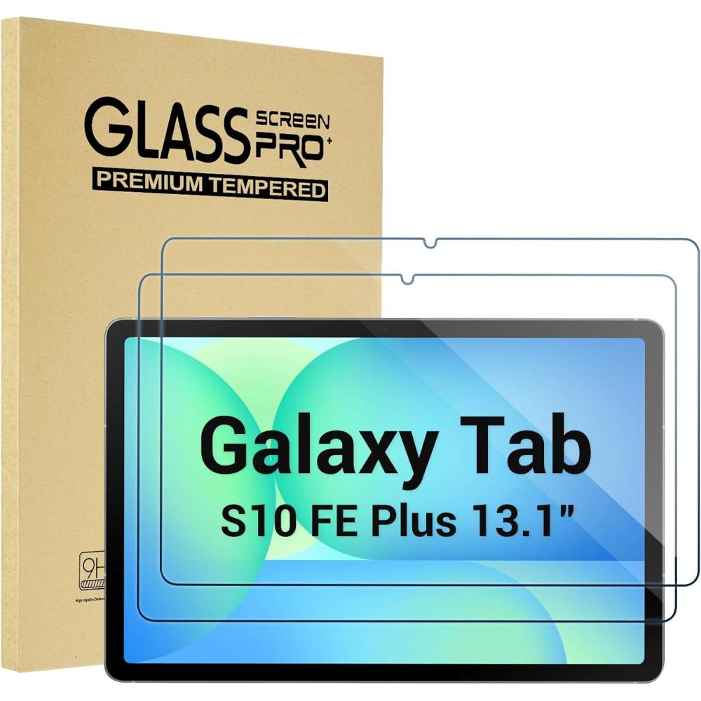image:imageProCase 2 Pack Screen Protector for Tablet Galaxy Tab S11 Tab S10 LiteTab S10 FE 2025Tab S9 FE 109 Tab S9 2023 Tab S8 2022 Tab S7 2020 11 Hardness Tempered Glass Screen Film GuardTab S10 FE Plus 131