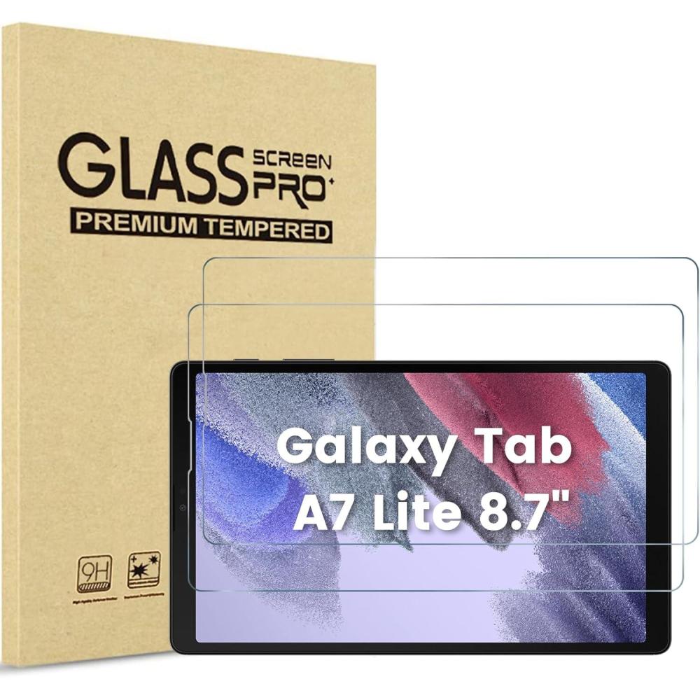 image:imageProCase 2 Pack Screen Protector for Tablet Galaxy Tab S11 Tab S10 LiteTab S10 FE 2025Tab S9 FE 109 Tab S9 2023 Tab S8 2022 Tab S7 2020 11 Hardness Tempered Glass Screen Film GuardGalaxy Tab A7 Lite SMT220 SMT225 SMT227
