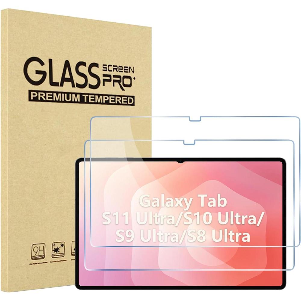 image:imageProCase 2 Pack Screen Protector for Tablet Galaxy Tab S11 Tab S10 LiteTab S10 FE 2025Tab S9 FE 109 Tab S9 2023 Tab S8 2022 Tab S7 2020 11 Hardness Tempered Glass Screen Film GuardTab S11 Ultra S10 Ultra S9 Ultra S8 Ultra
