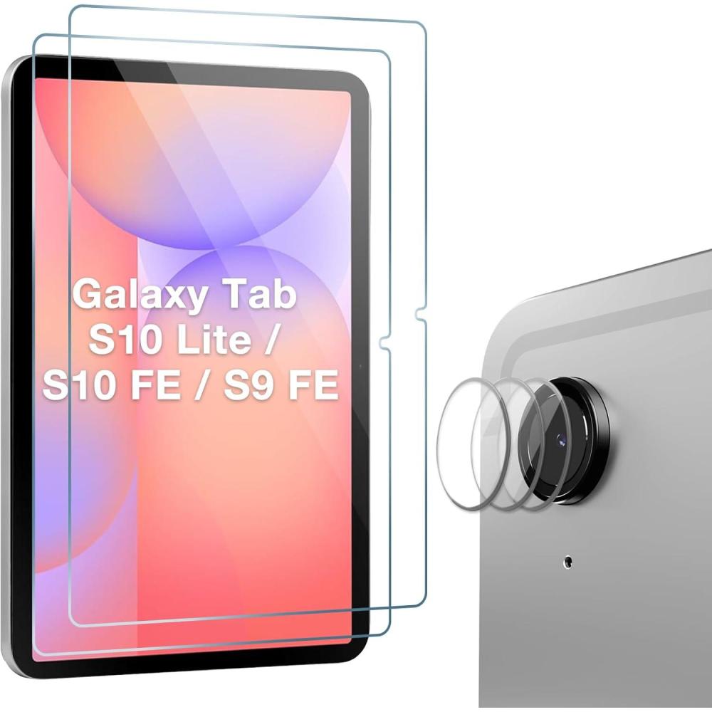 image:imageProCase 2 Pack Screen Protectors 3 Pack Camera Lens Protectors for Galaxy Tab S10 Lite 5G 109 inchTab S10 FE 2025 Tab S9 FE 5G WiFi 109 2023 Tempered Glass Film Guard Compatible with S Pen2