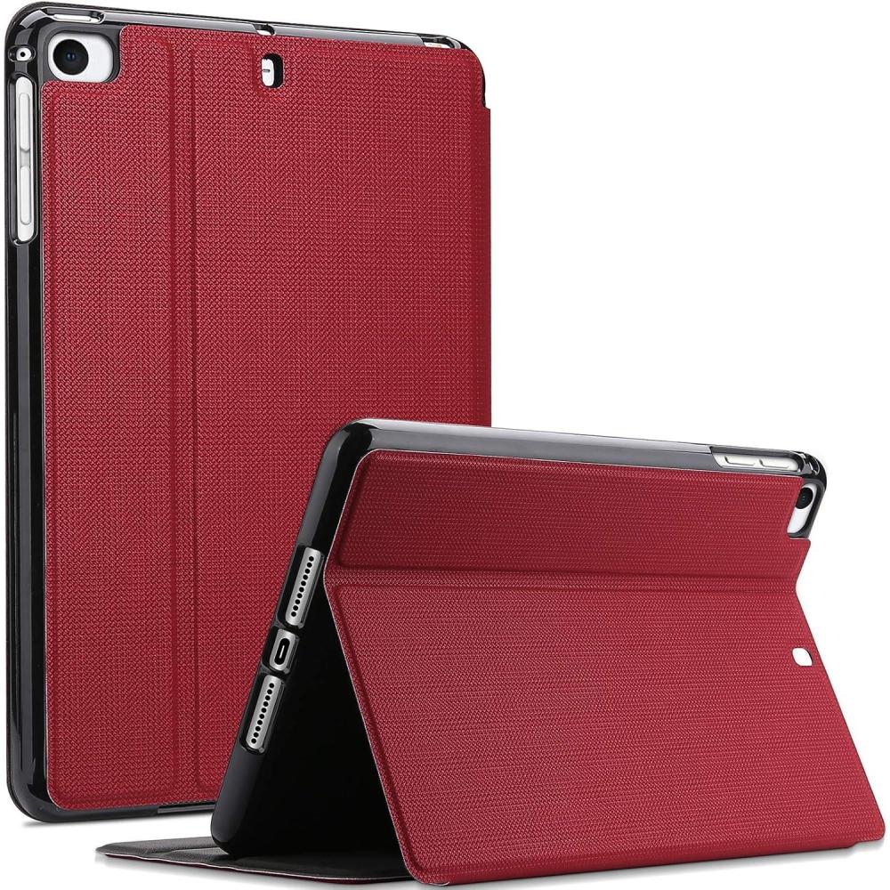 image:imageProCase Book Cover for iPad mini 5 Generation 2019 Mini 4 Mini 1 2 3 Slim Stand Protective Folio Case Smart Cover for iPad mini 54321 TealRed